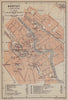 Tartu town/city plan linna kaart. Estonia. Dorpat/Jurjew. BAEDEKER 1914 map