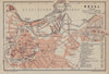 Tallinn town/city plan linna kaart. Estonia. Reval. BAEDEKER 1914 old map
