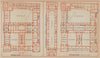 Hermitage, St Petersburg. Ground/floor plan. Russia. BAEDEKER 1914 old map