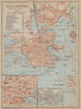 Helsinki (Helsingfors) town/city plan kaupunki kartta Finland. BAEDEKER 1914 map