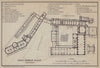 Grand Kremlin Palace, Moscow ground/floor plan. Russia. BAEDEKER 1914 old map