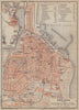 Odessa town/city plan. Ukraine. BAEDEKER 1914 old antique map chart