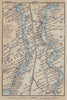 Volga River [Kamyshin - Saratov -Volsk - Syzran]. Russia. BAEDEKER 1914 map