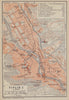 Tbilisi (Tiflis) I town/city plan. Georgia. BAEDEKER 1914 old antique map