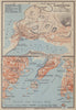 Vladivostok town/city plan & environs. Russia. Wladiwostok. BAEDEKER 1914 map
