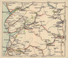 Mid Wales road map. Aberdovey Aberystwyth Barmouth. BACON c1920 old