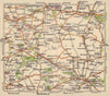 Salisbury plain road map. Chippenham Marlborough Devizes Bath. BACON c1920