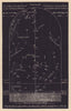 Northern night sky star chart February. Aquarius. Jan 20-Feb 19. PROCTOR 1881