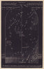 Northern night sky star chart August. Leo. July 22-Aug 23. PROCTOR 1881 print
