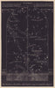 Southern night sky star chart August. Leo. July 22-Aug 23. PROCTOR 1881 print