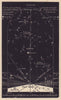 Western night sky star chart August. Leo. July 22-Aug 23. PROCTOR 1881 print