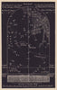 Northern night sky star chart September. Virgo. Aug 23-Sep 23. PROCTOR 1881