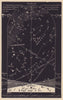 Eastern night sky star chart September. Virgo. Aug 23-Sep 23. PROCTOR 1881