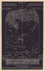 Northern night sky star chart November. Scorpio. Oct 23-Nov 22. PROCTOR 1881