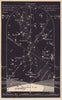 Eastern night sky star chart December. Sagittarius. Nov 22-Dec 21. PROCTOR 1881