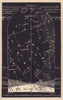 Western night sky star chart December. Sagittarius. Nov 22-Dec 21. PROCTOR 1881