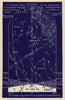 Western night sky star chart January. Capricorn. Dec 21-Jan 20. PROCTOR 1882