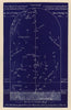 Northern night sky star chart February. Aquarius. Jan 20-Feb 19. PROCTOR 1882