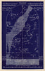 Southern night sky star chart February. Aquarius. Jan 20-Feb 19. PROCTOR 1882