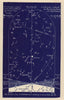 Eastern night sky star chart April. Aries. March 21-April 20. PROCTOR 1882