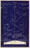 Eastern night sky star chart June. Gemini. May 21-June 21. PROCTOR 1882 print