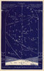 Western night sky star chart June. Gemini. May 21-June 21. PROCTOR 1882 print