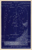 Northern night sky star chart July. Cancer. June 21-July 22. PROCTOR 1882