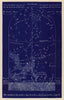 Southern night sky star chart July. Cancer. June 21-July 22. PROCTOR 1882
