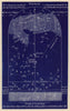 Northern night sky star chart November. Scorpio. Oct 23-Nov 22. PROCTOR 1882