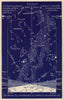 Western night sky star chart November. Scorpio. Oct 23-Nov 22. PROCTOR 1882