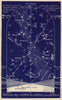 Eastern night sky star chart December. Sagittarius. Nov 22-Dec 21. PROCTOR 1882