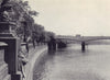 Victoria Embankment and Waterloo Bridge 1946 old vintage print picture