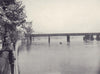 Victoria Embankment and Hungerford Bridge 1946 old vintage print picture