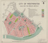 City of Westminster plan for the redevelopment of Pimlico. RAWLINSON 1946 map