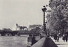 Victoria Embankment looking west. Shell Mex building. SMALL 1946 old print