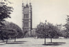 The Victoria Tower, Houses of Parliament, from the Victoria Tower Gardens 1946
