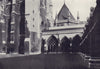 The Cloister Garth and Chapter House, Westminster Abbey 1946 old vintage print