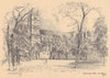 Westminster Abbey from Dean's Yard 1904 old antique vintage print picture