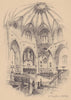 St. Dunstan-in-the-West church interior. Fleet Street. City of London 1904
