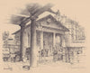 St. Paul's church, Covent Garden & market. Westminster 1904 old antique print