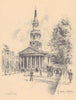 St. Martin-in-the-Fields church, Trafalgar Square. West front. Westminster 1904