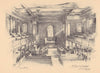 St. John the Evangelist, Smith Square, Westminster. Interior 1904 old print