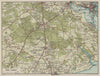 New Forest. Lyndhurst Southampton Lymington Beaulieu. Hampshire 1920 old map