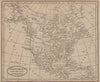North America from the best authorities by Richard Brookes 1812 old map