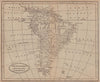South America from the best authorities by Richard Brookes 1812 old map