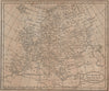 Europe from the best authorities by Richard Brookes 1812 old antique map chart