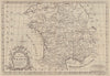 An accurate map of France drawn from the Sieur Robert… ROLLOS 1766 old
