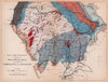 LAKE DISTRICT. Westmoreland Cumberland Lancashire geological map. REYNOLDS 1864