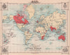 The British Empire throughout The World. BARTHOLOMEW 1893 old antique map