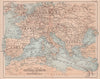 Central Europe & Mediterranean routes. Railways. Steamers. BARTHOLOMEW 1893 map